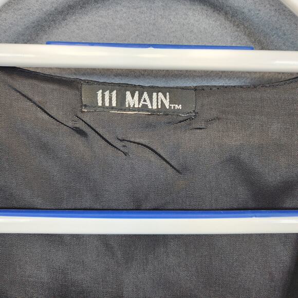 111 Main Womens Vest XXL 2XL Christmas Tree Santa Holiday Reindeer Office Vtg - Picture 3 of 12